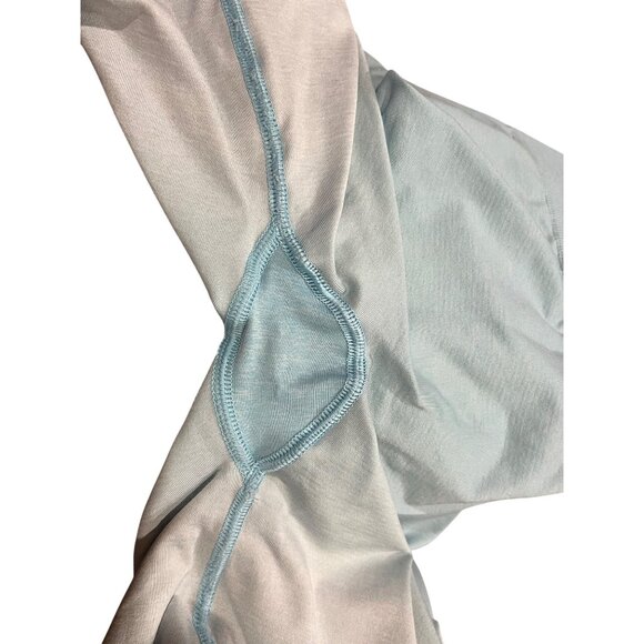 Gymshark Womens Seamless Ombre High-Waisted Shorts Light Blue/Gray Size S - Picture 4 of 6